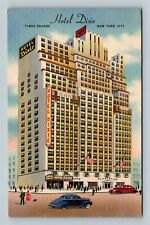 New York City NY, Hotel Dixie, 43rd St. Advertising c1940 Vintage Postcard picture