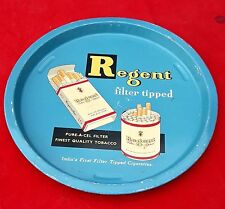 Vintage Rare Regent Filter Tipped Cigarette Adv Print Round Tin Plate Tray T1070 picture