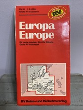Vintage RV Reise- und Verkehrsverlag Europa Europe Road Map 1980’s Travel picture