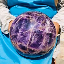 13.86LB Natural and beautiful dream Amethyst energy ball healing picture