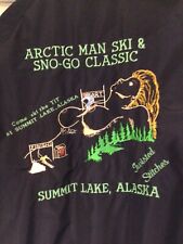 vintage Alaska souvenir Columbia  Jacket Arctic Man Summit Lake boobyhills picture