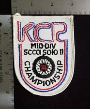 SCCA KCR Midiv Solo II Championship 1974 - Embroidered Racing Patch picture