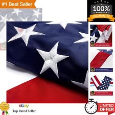 Premium 4x6 USA Flag - Heavy Duty 200D Nylon - Embroidered Stars/Sewn Stripes picture
