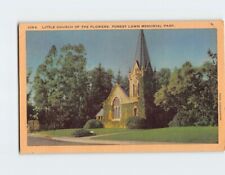 Postcard Little Church of Flowers Forest Lawn memorial Park California USA picture