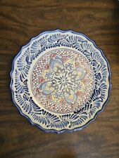 Hand Painted Expressions Mexican Platter 10 1/2 picture