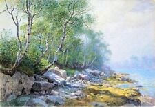 Oil painting Seal-Harbor-Mount-Desert-Maine-1895-William-Stanley-Haseltine-oil-p picture