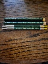 A.W. Faber-Castell 9800SG Drawing Refill Lead 2H 4H Green/Yellow And Two Pencils picture