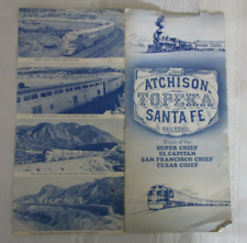 ATCHISON TOPEKA SANTA FE RAILROAD Fold out Brochure in Poor Condition w Pictures picture