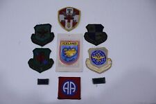 Vintage Lot of 9 Military Uniform Patches Mix of New and Used picture