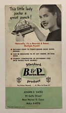 BLOTTER CARD: 1950s Standard Boorum & Pease Product - Multiple Punch - New Haven picture
