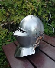 Medieval Italian Armet Helmet Bassinet 16 Gauge SCA LARP fantasy Helmet knight picture