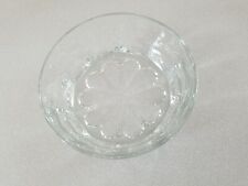 Vtg Saint Gobain Duralex France Thumbprint Clear Glass 5 1/2