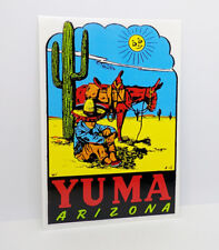 YUMA, ARIZONA Vintage Style Travel DECAL / Vinyl Sticker, Luggage Label picture