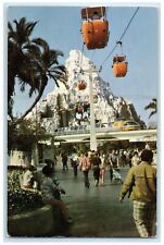 c1960's Matterhorn Mountain Skyway Buckets Wing High Anaheim CA People Postcard picture