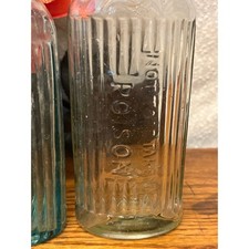 Antique UK Glass Poison Bottle Mudlark picture