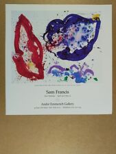 1987 Sam Francis Exhibition Andre Emmerich Gallery vintage print Ad picture