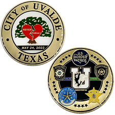 BL1-06 Uvalde Texas Challenge Coin Police Constable Border Patrol Department of picture