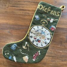 Needlepoint Christmas Stocking Charles Dickens A Christmas Carol Department 56 picture