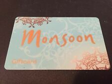 MONSOON ( UK ) Floral Design ( 2009 ) Gift Card ( $0 ) picture