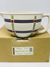 Longaberger Classic Bold Plaid Batter Bowl NEW in Box # 31552 picture