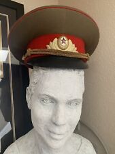 Vintage USSR Soviet Union Russian Military Officers Caps Hats picture