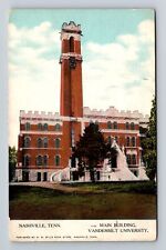 Nashville TN-Tennessee, Vanderbilt University Main Building Vintage Postcard picture