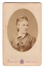 CIRCA 1880s CDV PIERRE PETIT GORGEOUS YOUNG LADY IN FANCY DRESS PARIS FRANCE picture