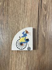 Cat's Meow GIRL ON BICYCLE Wooden Shelf Sitter picture