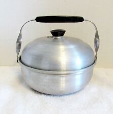 Vintage Mirro Aluminum Bun Warmer Model 2001M Steamer 3 Pieces Made in USA picture