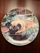 The Danbury Mint Pug-Eyed Porcelain Collector Plates by Simon Mendez picture