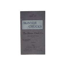 1906 Skinner Chuck Lathe Price List Illustrated Catalog V.N. Devou Cincinnati picture
