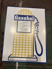 Gasohol Corn Seed Gasoline Ethanol Gas Pump Sign Farm Feed Oil Advertising Can picture