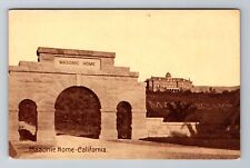 California CA-, California Masonic Home, Antique Vintage Souvenir Postcard picture
