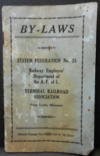 1927 BY-LAWS of the TERMINAL RAILROAD ASSOCIATION, ST. LOUIS, MO, System Fed.25  picture