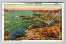 A Scenic View Of California Coast Scene, Antique, Vintage Postcard picture
