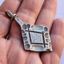 Ancient Antique Viking Pendant Talisman Protection Nordic Silver picture