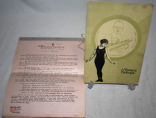 1920 WALLACE INSTITUTE WEIGHT LOSS & CONTROL A WOMAN'S BIRTHRIGHT w/Lesson Sheet picture