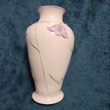 Exquisite Handcrafted Flower Porcelain Vase by Artisan Grebow picture