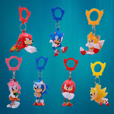 Sonic - Figure Keychains Lot Of 6. Sonic, Amy, Knuckles,Tails, Shadow,And Eggman picture
