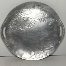 Vintage  WENDELL AUGUST #575  Hand Forged Aluminum Flower Pattern SERVING TRAY picture