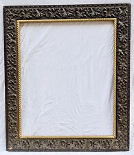 Antique Picture Frame Ornate Hand-Carved Wood Gesso Baroque Frame For 18”x22” picture