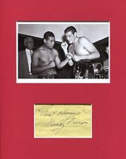 Buddy Baer Boxer Boxing Actor Rare Signed Autograph Photo Display With Joe Louis picture