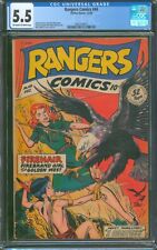 Rangers Comics #44 (1948) ⭐ CGC 5.5 ⭐ Rare GGA Fiction House Golden Age Comic picture