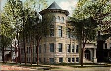 Postcard Public Library Building in Kankakee, Illinois~267 picture
