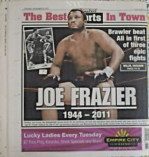 Joe Frazier Dead New York Post November 8 2011 🔥 picture