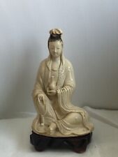 观音菩萨坐像 Chinese White Guanyin Figure Statue picture