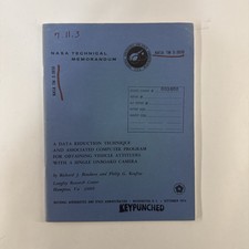 1974 NASA Computer Vision Programming FORTRAN Camera Guidance TM X-3050 picture