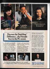 DeskMate Tandy Magazine Ad Vintage PC Software Office Productivity Program picture
