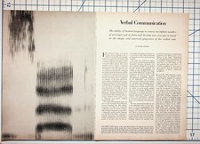 1970s Linguistics Article Roman Jakobson Verbal Communication Spectrograms picture
