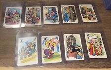 WALT DISNEY 🎥 1940 Castell PINOCCHIO Card Game Cards Colored SET Of 9 Cards picture